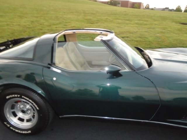 1980 Dark Green Metallic Chevrolet Corvette Coupe = T Tops
