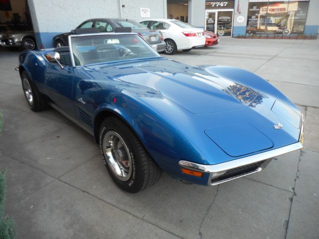 1971 Blue Chevrolet Corvette Convertible