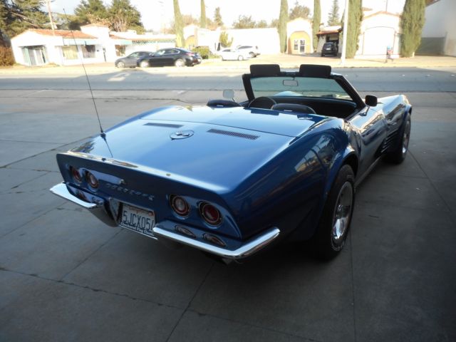 1971 Blue Chevrolet Corvette Convertible
