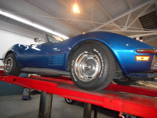 1971 Blue Chevrolet Corvette Convertible