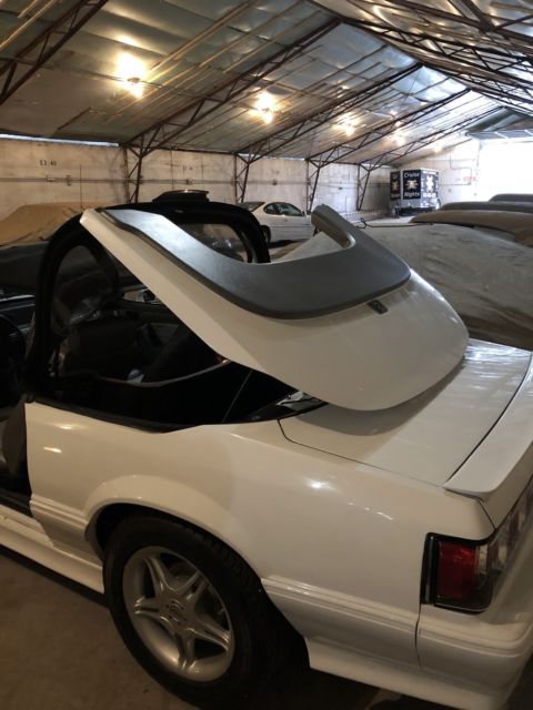 1988 White Ford Mustang Convertible