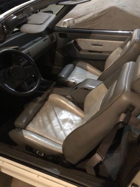 1988 White Ford Mustang Convertible