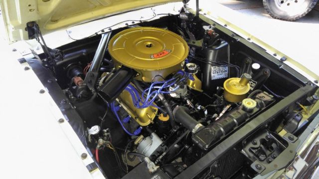 1965 Yellow Ford Mustang Coupe