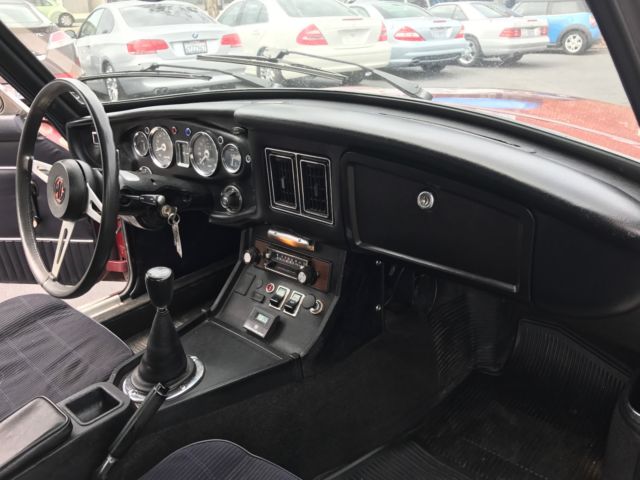 1973 Maroon MG MGB Hatchback