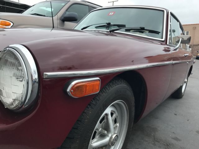 1973 Maroon MG MGB Hatchback