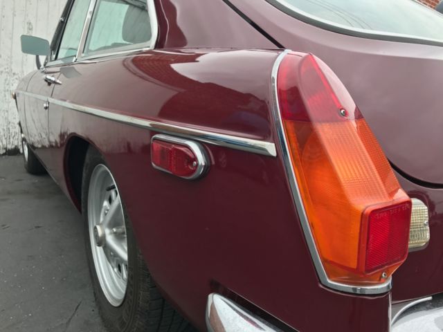1973 Maroon MG MGB Hatchback