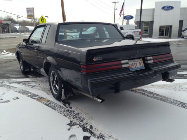 1987 Black Buick Grand National Coupe
