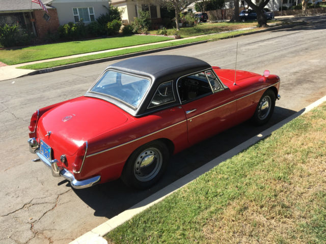 1964 red MG MGB Convertible
