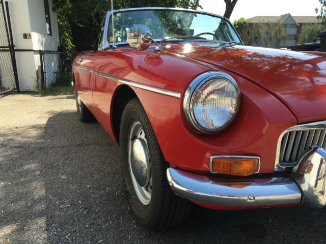 1964 red MG MGB Convertible