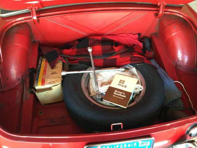1964 red MG MGB Convertible