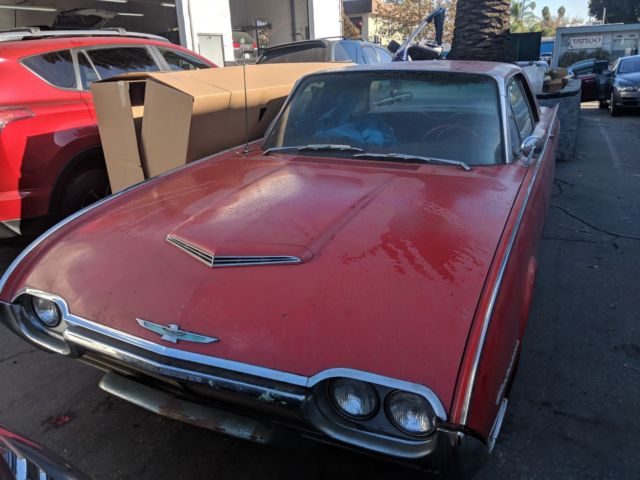 1961 Red Ford Thunderbird Coupe