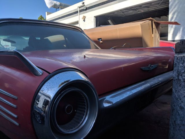 1961 Red Ford Thunderbird Coupe