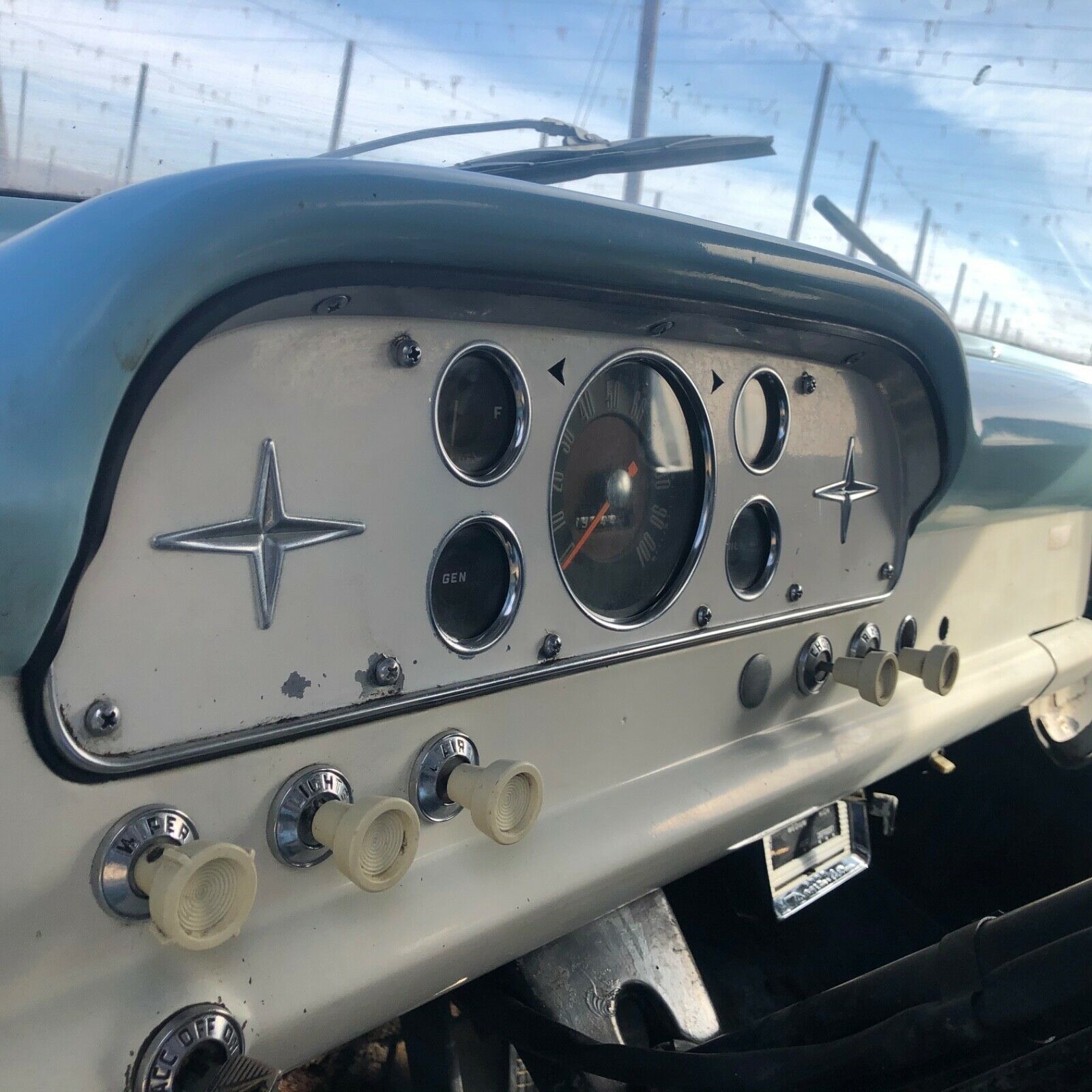 1959 Blue Ford F-350 Custom cab