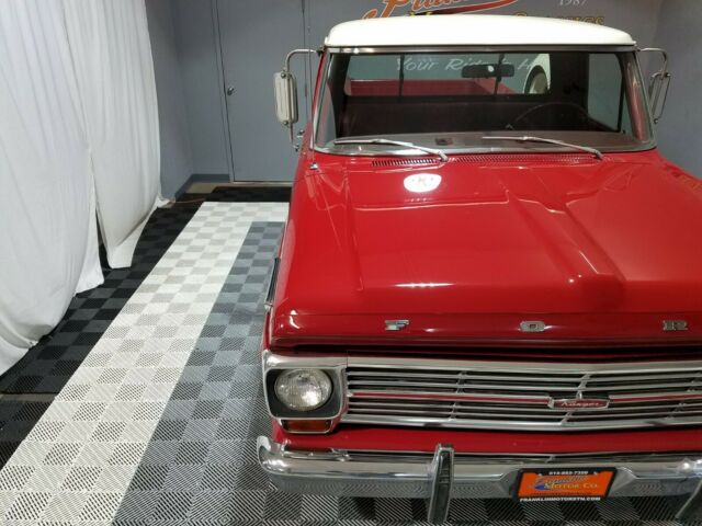 1969 Red Ford F-100 Standard Cab Pickup