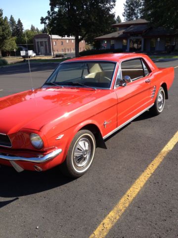 1966 Signalflare Red Ford Mustang U/K