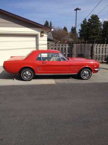 1966 Signalflare Red Ford Mustang U/K