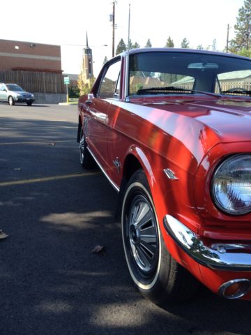 1966 Signalflare Red Ford Mustang U/K