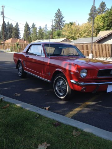 1966 Signalflare Red Ford Mustang U/K