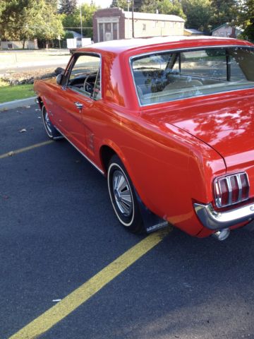 1966 Signalflare Red Ford Mustang U/K