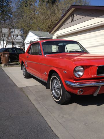 1966 Signalflare Red Ford Mustang U/K