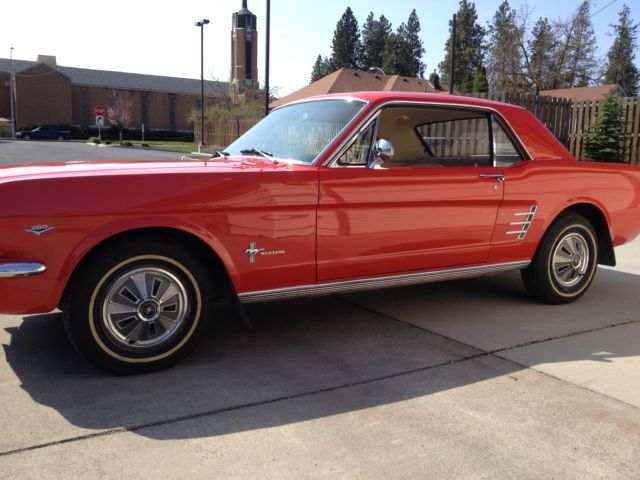 1966 Signalflare Red Ford Mustang U/K
