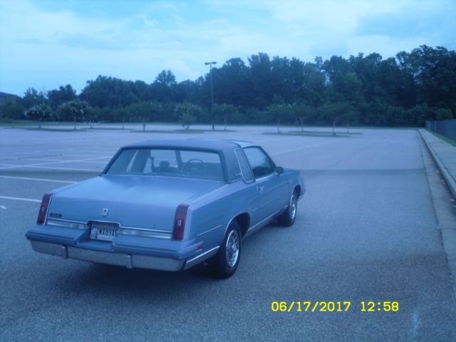 1984 Blue Oldsmobile Cutlass Coupe