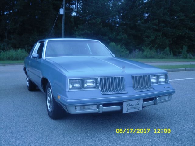 1984 Blue Oldsmobile Cutlass Coupe