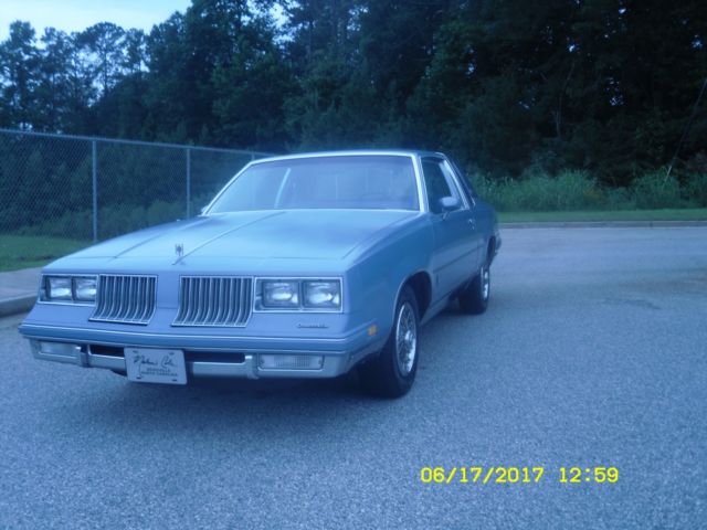 1984 Blue Oldsmobile Cutlass Coupe