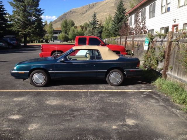1993 Teal Chrysler LeBaron Convertible