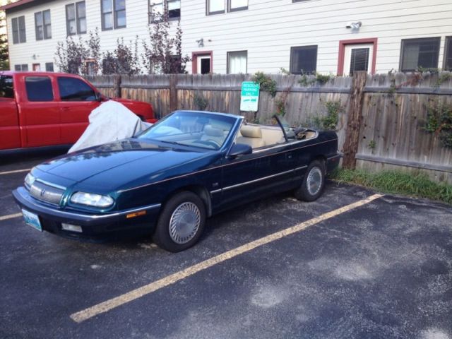 1993 Teal Chrysler LeBaron Convertible
