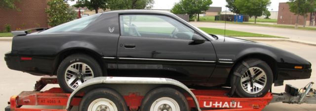 1985 Black Pontiac Firebird Coupe