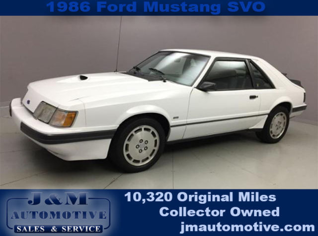 1986 White Ford Mustang Coupe