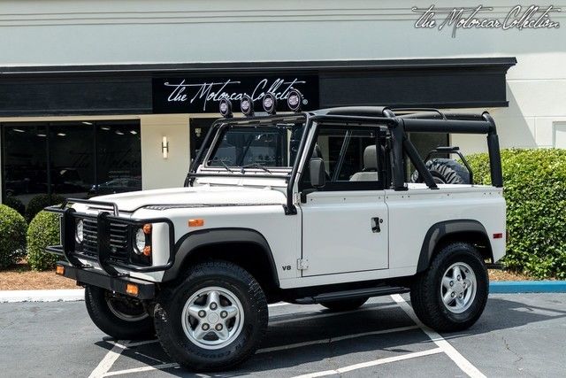 1994 White Land Rover Defender SUV