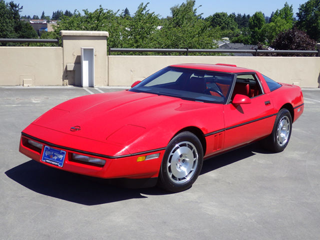 1986 Red Chevrolet Corvette Coupe