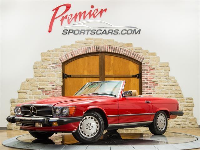 1989 Red Mercedes-Benz 560-Class 560 SL --