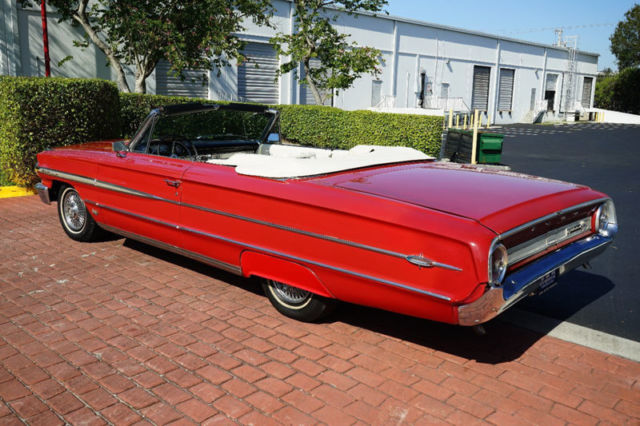 1964 Red Ford Galaxie Convertible