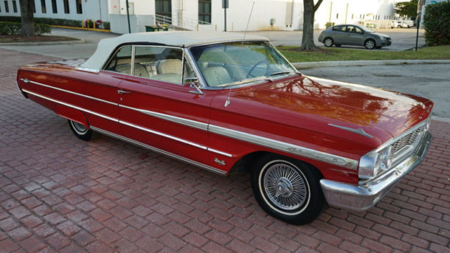 1964 Red Ford Galaxie Convertible