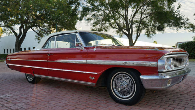 1964 Red Ford Galaxie Convertible