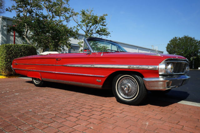 1964 Red Ford Galaxie Convertible
