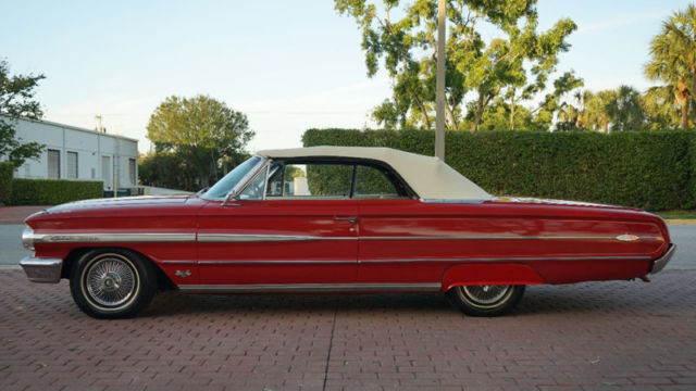 1964 Red Ford Galaxie Convertible