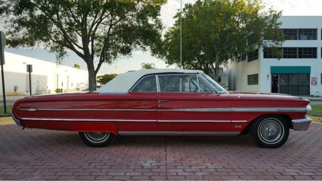 1964 Red Ford Galaxie Convertible