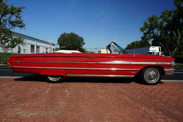 1964 Red Ford Galaxie Convertible