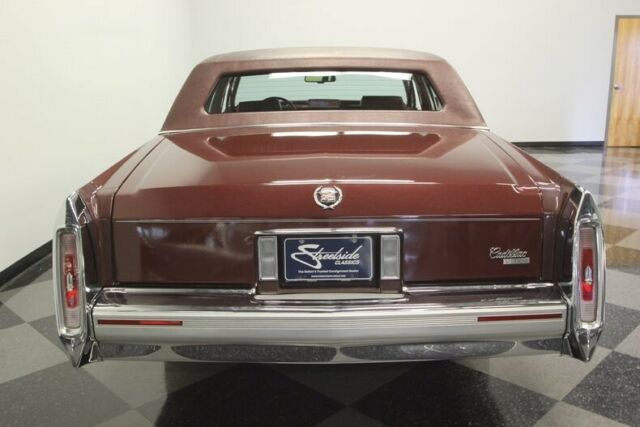 1990 Red Cadillac Brougham Sedan