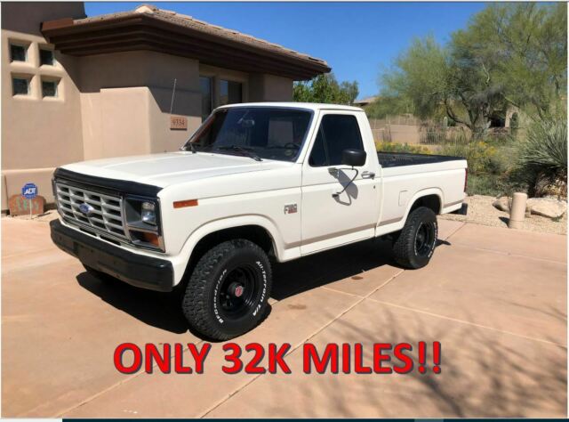1986 White Ford F-150