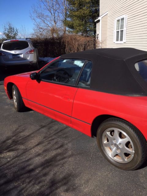 1992 Red Nissan 240SX Convertible
