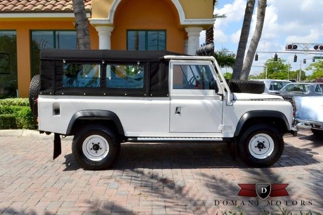 1989 White Land Rover Defender Convertible