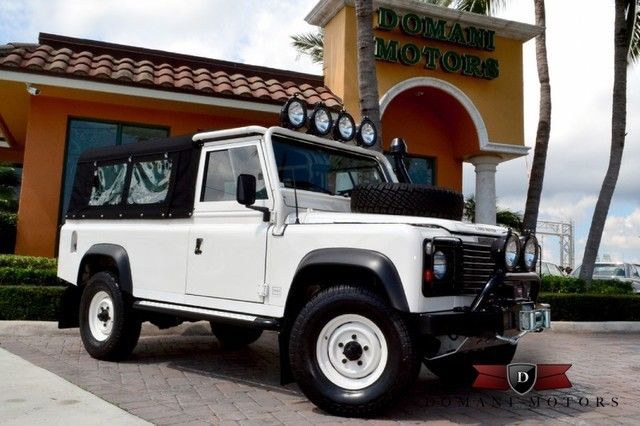 1989 White Land Rover Defender Convertible