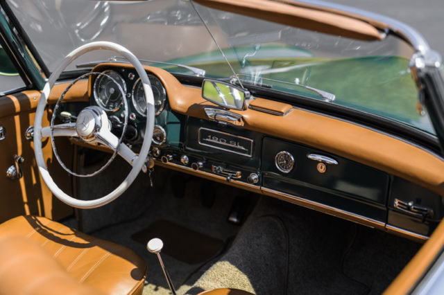 1961 Dunkelgrun (Dark Green) Mercedes-Benz SL-Class Convertible