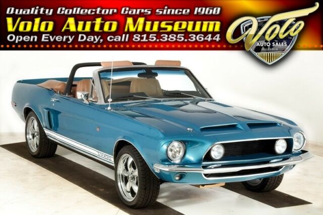 1968 Gulf Stream Aqua Ford Mustang Convertible