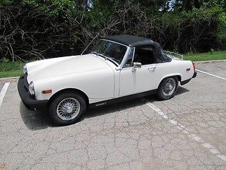 1978 White MG Midget Convertible